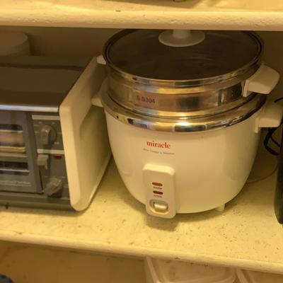 Toaster Oven, Rice Cooker, And Coffee Machine ￼