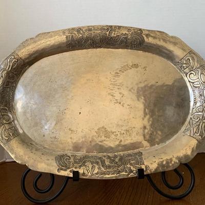 Mexican Silver Tray