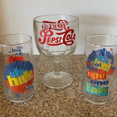 Vintage Pepsi glasses