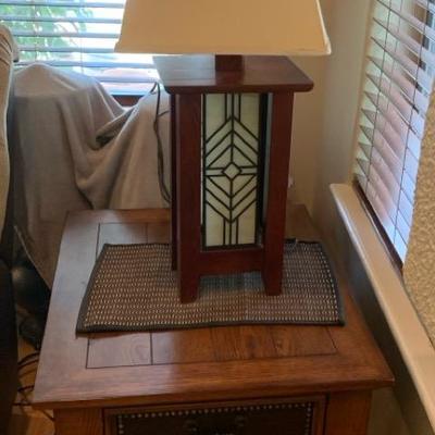 End Table And Lamp