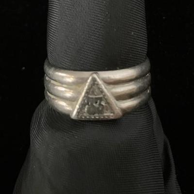 Platinum Mens Ring - Size 10.25 