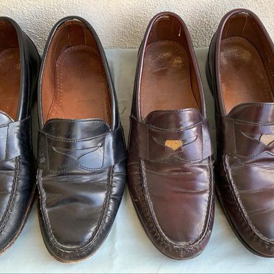 Lot Of 2 Pair Of Vintage Penny Loafers Size 11.5 D Walden 