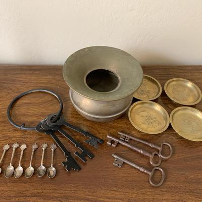 Skeleton Keys And Asian Inspired Plates
