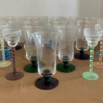 Multicolored Vintage Glasses