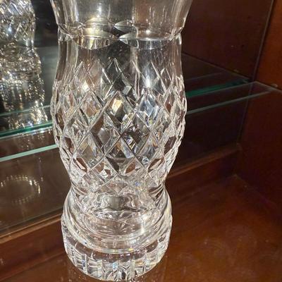 : Waterford Crystal Hurricane Fairy Lamp Candle Holder