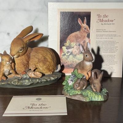 Porcelain Bunnies “In The Meadow “ By Richard Orr