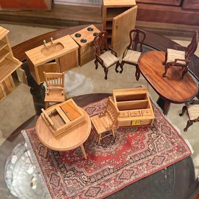 Dollhouse Furniture Kitchen Wood Accents
