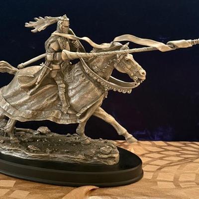 Bronze Sculpture Jim Porter Midevil Knight - Heavy 