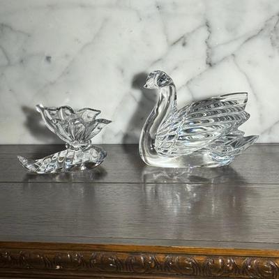 Waterford Crystal Swan & Butterfly