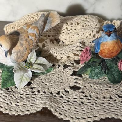 Blue Bird & Dove Porcelain Collectables 