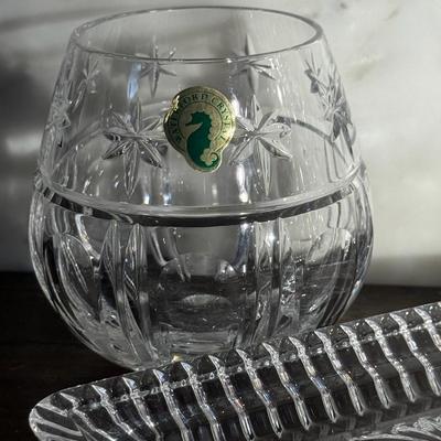 Waterford Plate, Cup & Vase