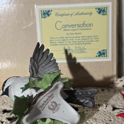 Lenox Black Capped Chickadees W/ COA