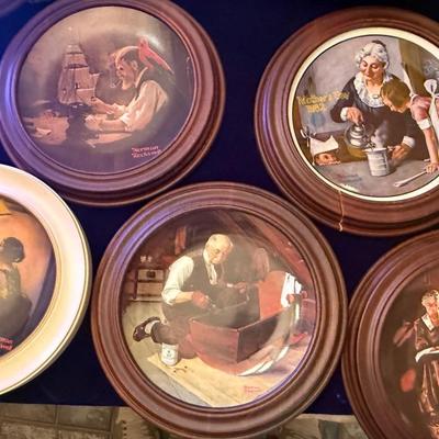 Norman Rockwell Collector Plate Set – 5 Limited Editions
