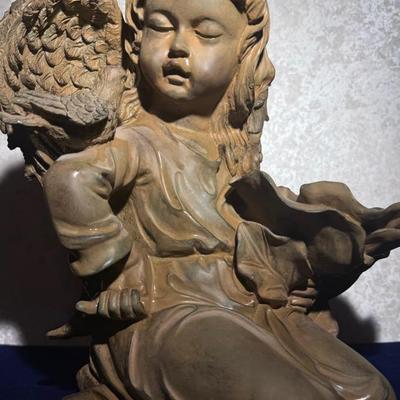 Plaster Cherub 12” Tall