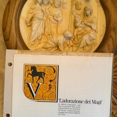 Adorazione dei Magi” Collector Plate – Studio Dante di Volteradici – B1015 – w/ Certificate – Italia