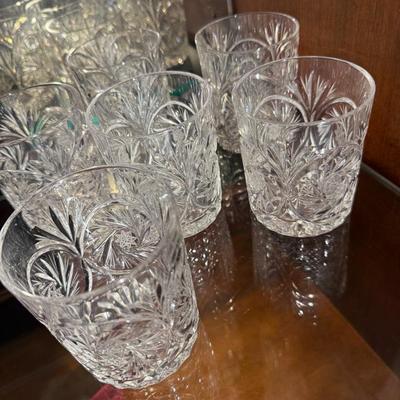 Set of 6 Cut Crystal Tumblers – Brilliant Vintage Glassware