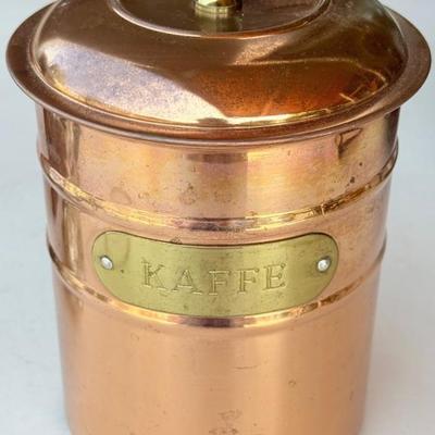 Vintage Brass Kaffe Dalarna Made In Sweden Decanter