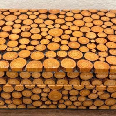 Vintage Cut Wood Storage Box
