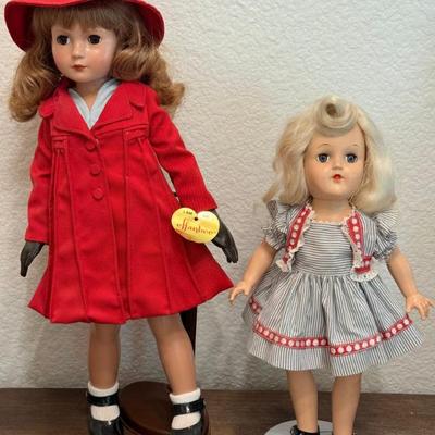 Effanbee 1936 American Child Doll & Ideal Toni R-90 Platinum Doll