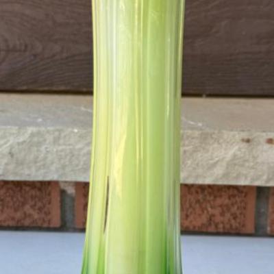 Hand Blown Art Glass Jack And The Pulpit Vase
