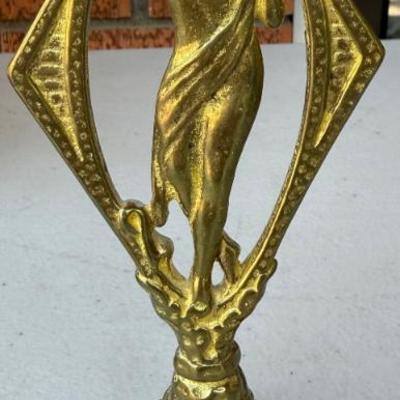 Antique Art Deco Solid Brass Lamp Finial