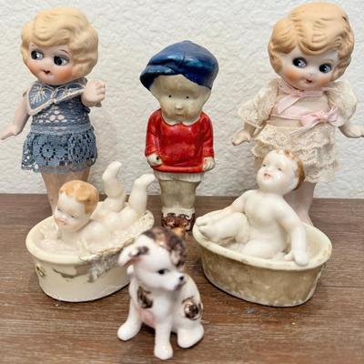 (2) Ardault Japan Bathing Children (2) Japan Kewpie Dolls