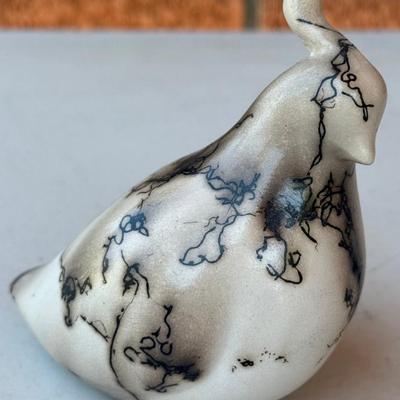 Vintage Horse Hair Bird Partridge Signed 2006