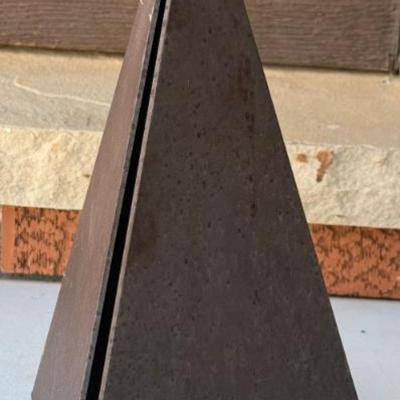 Antique Cast Iron Triangular Bell With Ringer