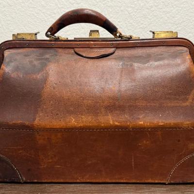Antique Leather Doctors Bag