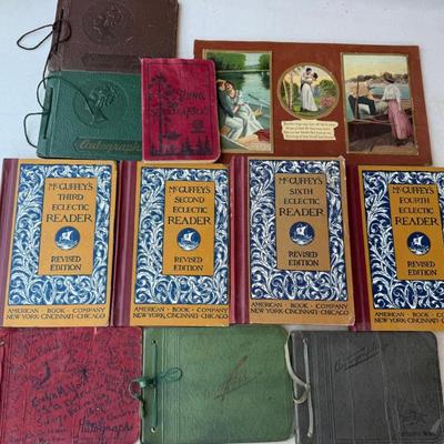 Lot Of 1930's Autograph Books - Mcguffy's Readers, Sjung Song Book