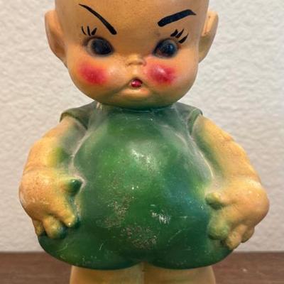 13" Chalkware Carnival Prize Kewpie Doll (as Is)