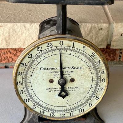 Vintage 24 Pound Columbia Family Scale