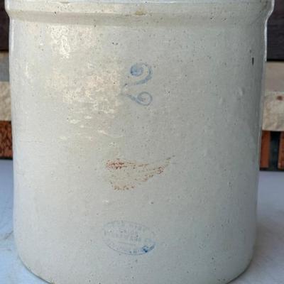 Antique Red Wing Stoneware 2 Gallon Crock