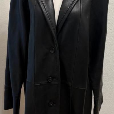 Vintage Jones Of New Your Ladies Leather Size L Jacket