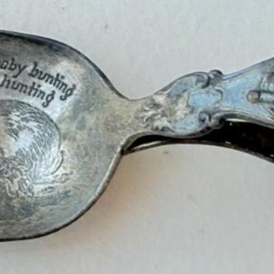 Antique Sterling Silver Bye Bunting Spoon