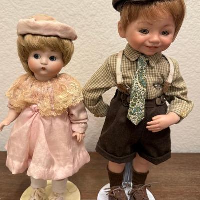 Germany A O M 310 Porcelain Doll & Dianna Effner All Dolled Up