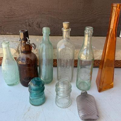 Lot Of Antique Bottles - Schweppes, Dr. Peter Fahrney, Star Bottling Works Nebraska, And More