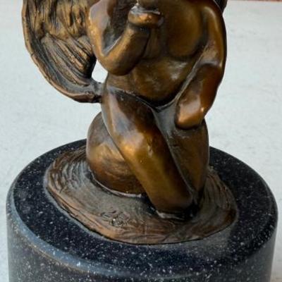 Angels Gift Bronze On Base By Stephen Mckee