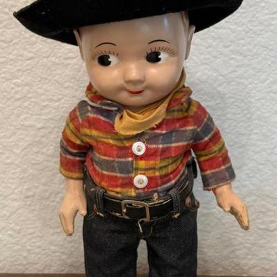 Antique 14" Buddy Lee Doll Advertising Mascot For Lee Jeans