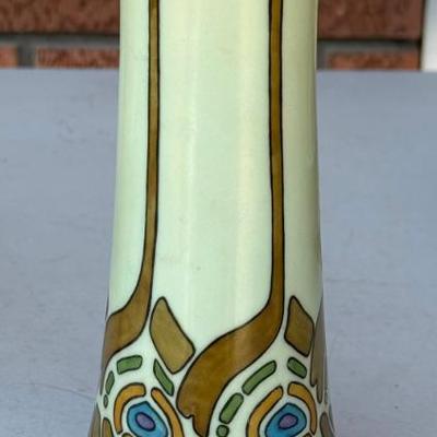 Antique Art Deco Bavaria Hand Painted Vase