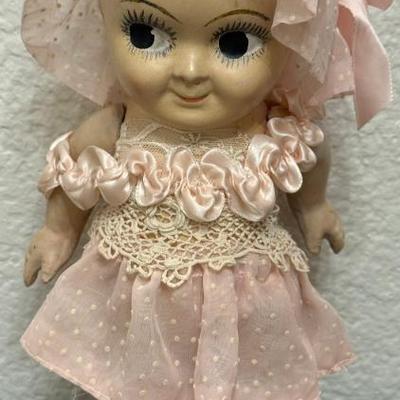 Antique 12" Chalkware Kewpie Doll Classy