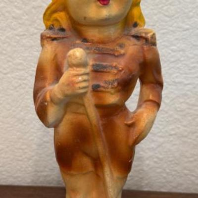 Antique 15" Carnival Chalkware Majorette Doll