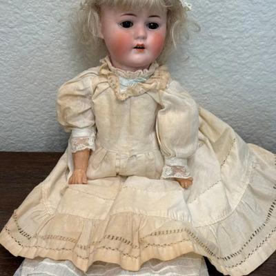 Antique 16" Max Handwerk German Bisque Doll With Original Clothing