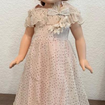 Effanbee Anne Shirley Composition 22 Inch Doll With Stand