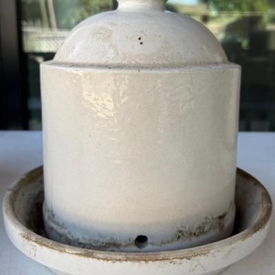 Antique Stoneware Poultry Fountain