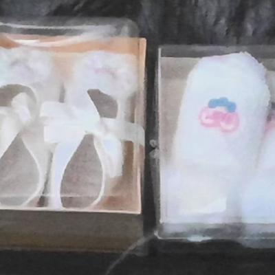 Sale Photo Thumbnail #31: Baby Christening Shoes. Baptism shoes girl, baby girl white shoes and Socks (NEW)