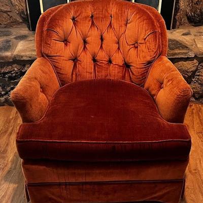 Sale Photo Thumbnail #11: Chair Ethan Allen Chair velvet covered, leisure, comfortable