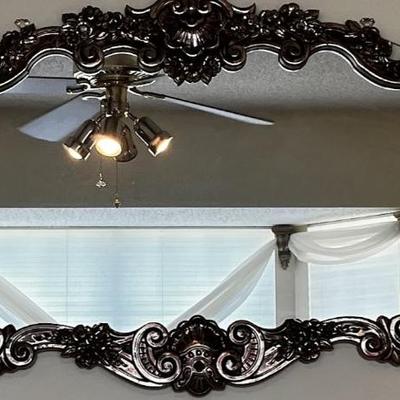 Sale Photo Thumbnail #37: Large,Ornate Mirror, Large, Hollywood, Regency, Ornate Border, Home and Wall Décor.