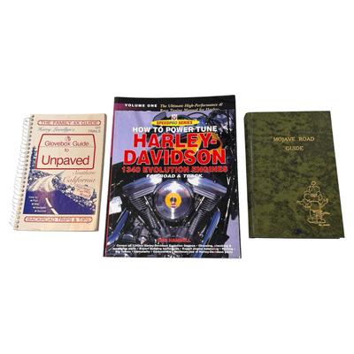 Lot of 8 Harley-Davidson Motorcycle Books Guides Atlas Detailing Off-Road Mojave Road 