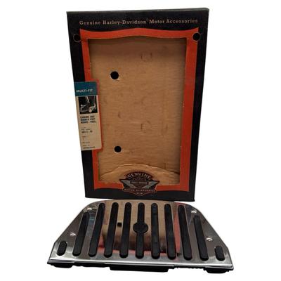 Harley-Davidson Chrome Rubber Passenger Footboard Floorboard 